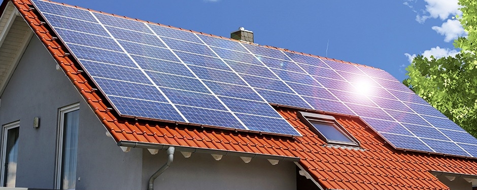 Demonstração de casa com energia solar