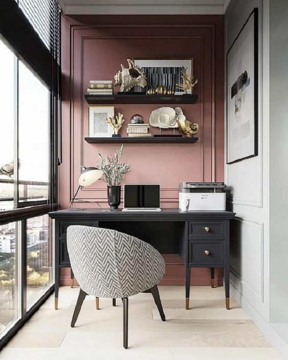 home office também pode ser adaptado na sacada